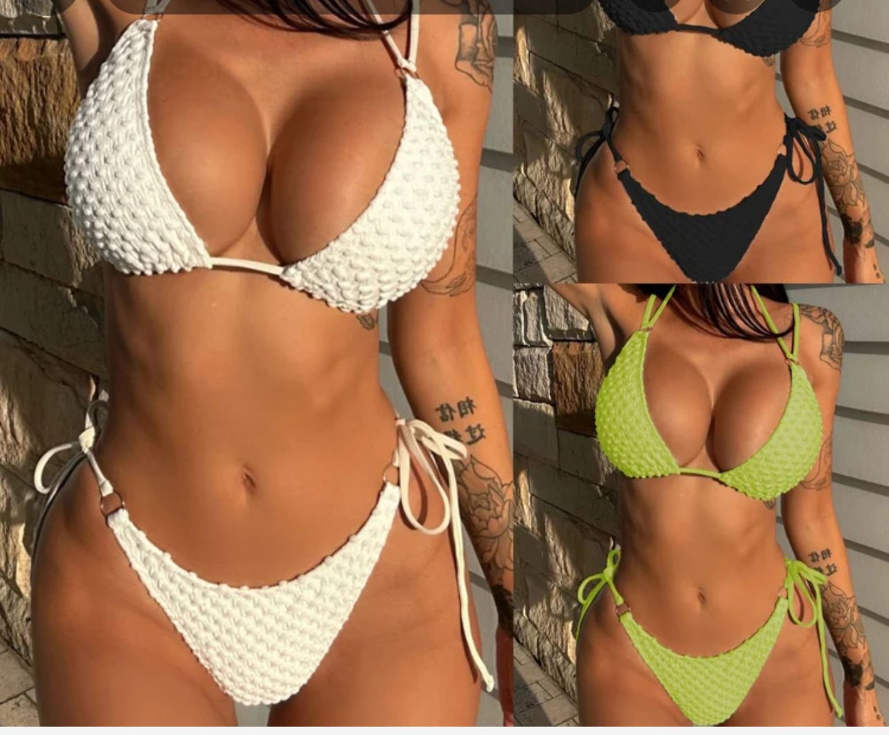 Bikini Efecto Tejido